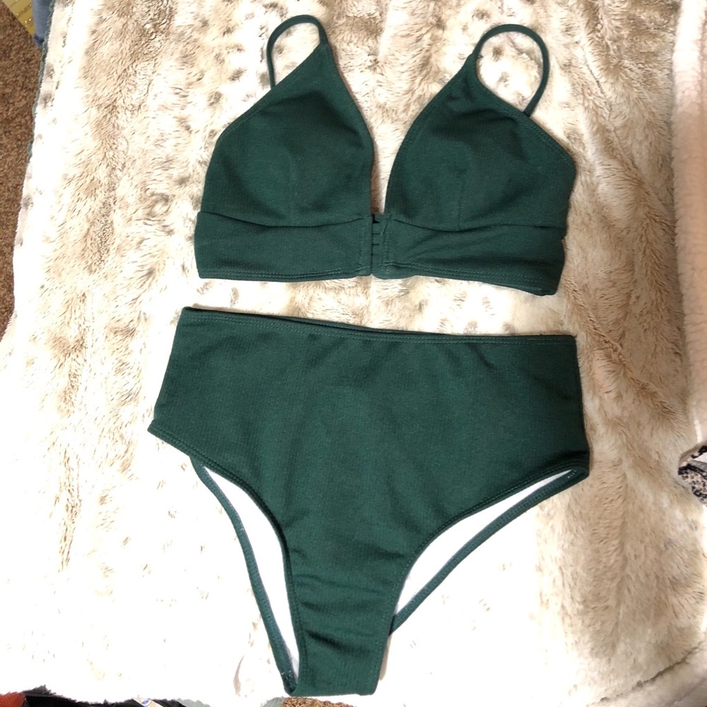 Women’s bikini green top and bottom set